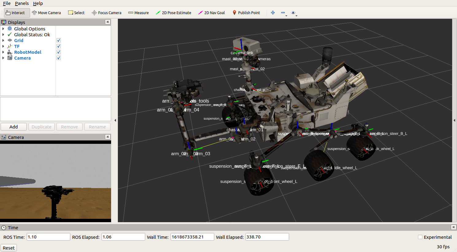 Mars Curiosity Rover Simulation